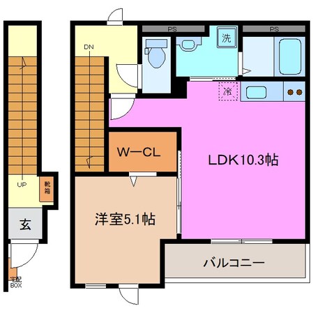 ディアコート川越の物件間取画像